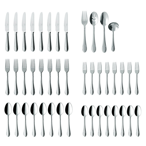 Villeroy & Boch Mademoiselle Stainless Steel Flatware Set of 64